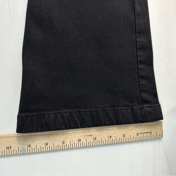 Womens Fat Face Black Fly Flare Jeans US 6 Regular New Bootleg Dark Trousers - Picture 5 of 13